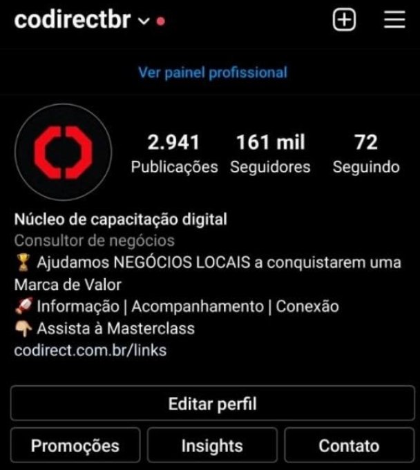 bio para instagram da codirect