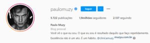 Perfil do Instagram Dr. Paulo Muzy